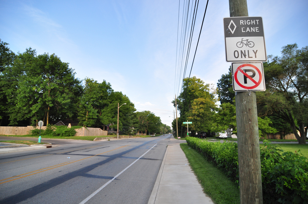52nd Street Construction adding Bike Lanes Urban Indy