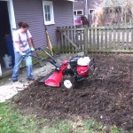 Heather Tilling Step #2 was tilling in all that organic debris and making beautiful soil