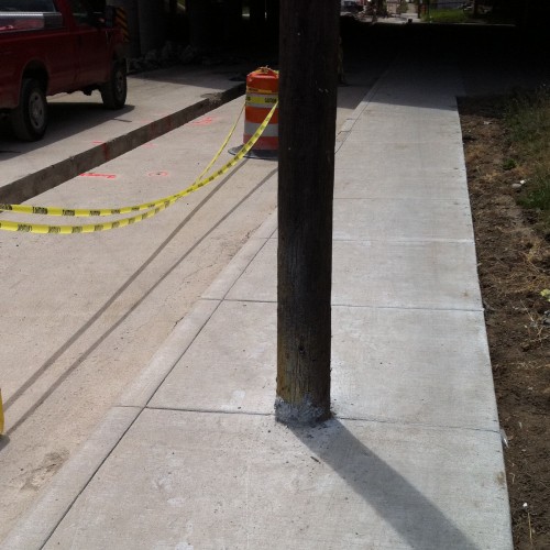 Shelby Street sidewalk reconstruction