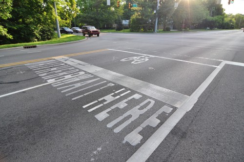 73rd Street Bike Box (image credit: Curt Ailes)