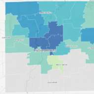 Interactive Map of Indianapolis Transit Support